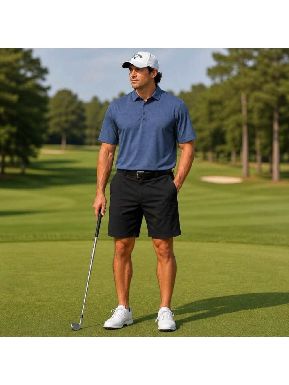 Callaway Golf Polo – Blue Micro Print – XL